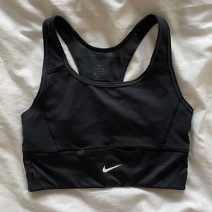 Nike Dri-Fit Long line Black Sports Bra - Size XS